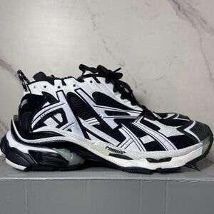 Black and White Balenciaga Runners